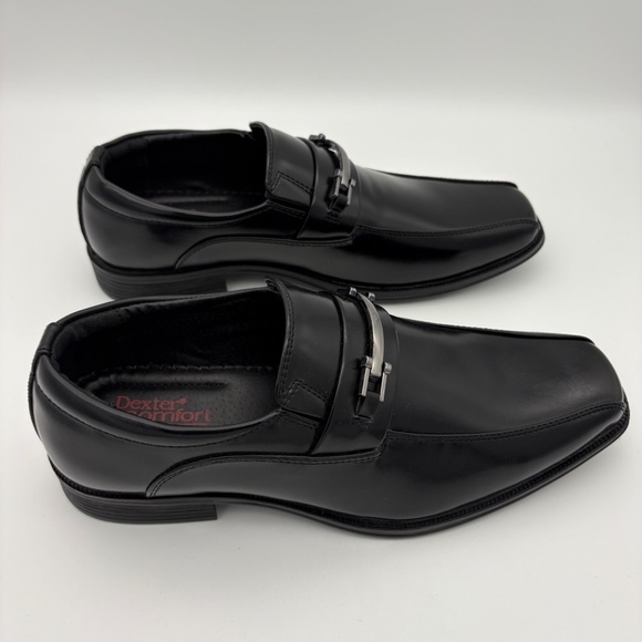 NWOB Dexter Comfort Memory Foam Crosby Black Dress Shoe w/ Buckle Accent - Picture 9 of 10